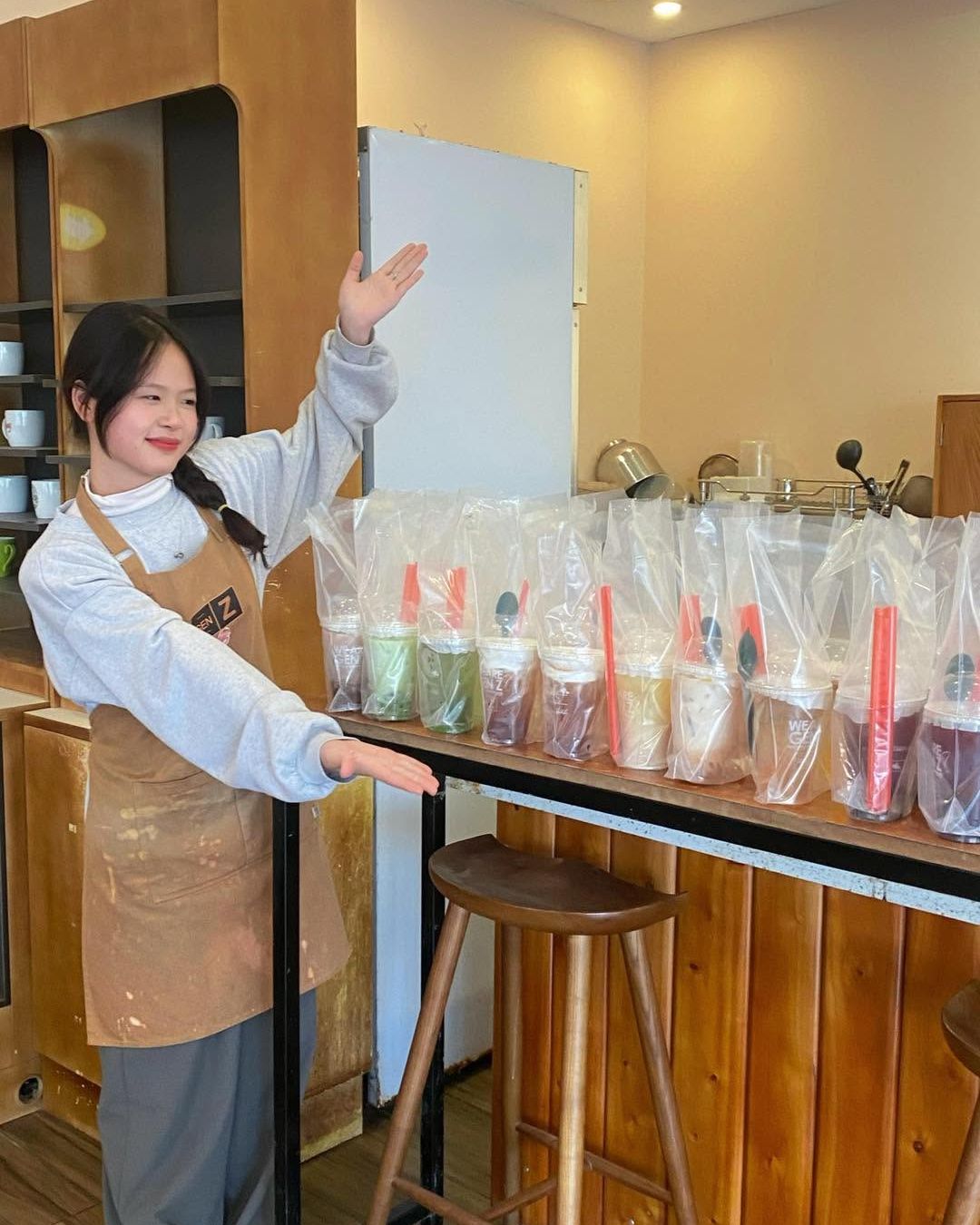 Quầy pha chế GenZ Coffee