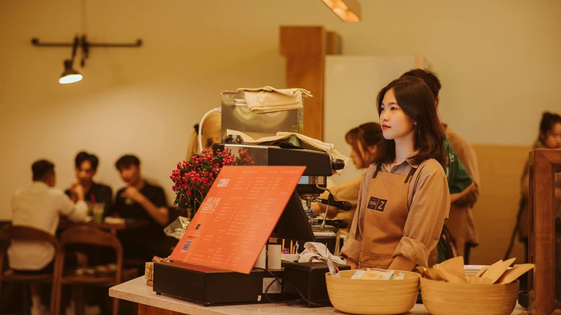 Quầy pha chế quán cafe nhượng quyền
